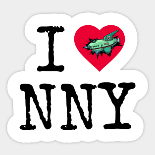 I Luv NNY Sticker